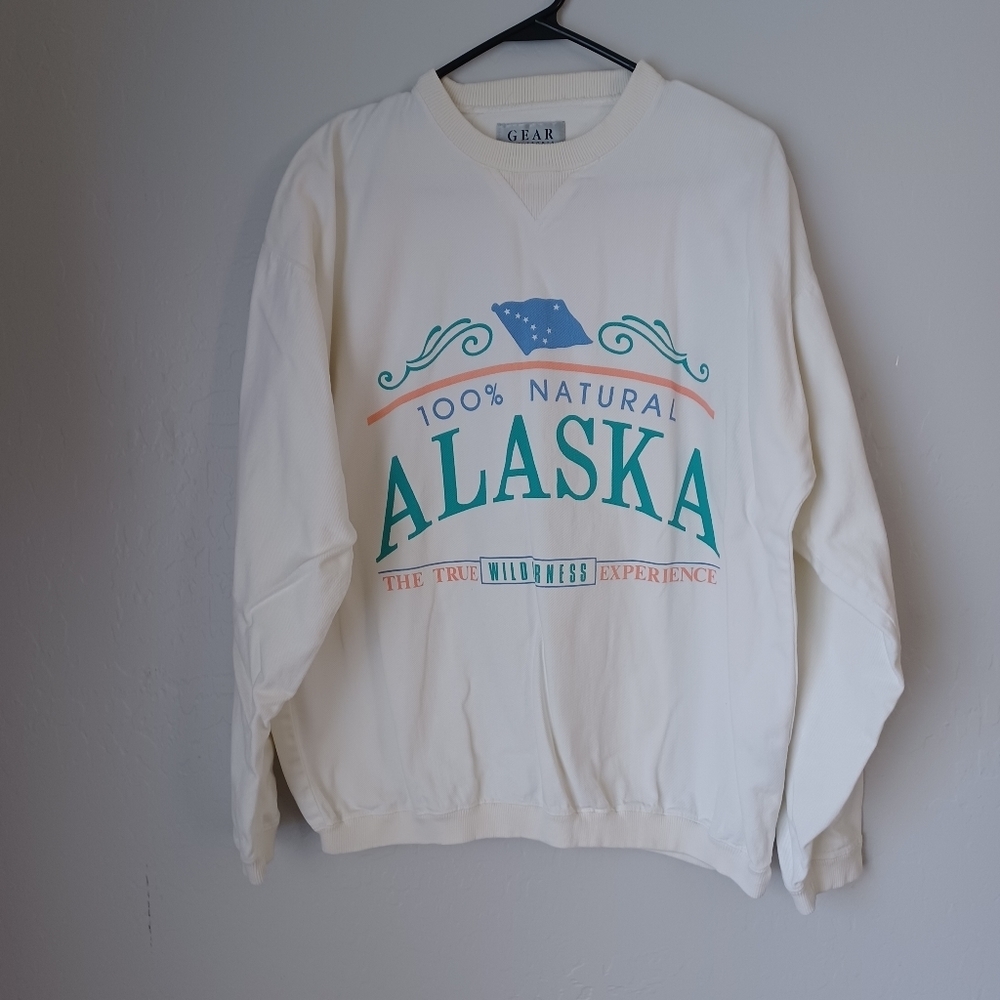 Men's Wintage GEAR White Long Sleeved Shirt Size M